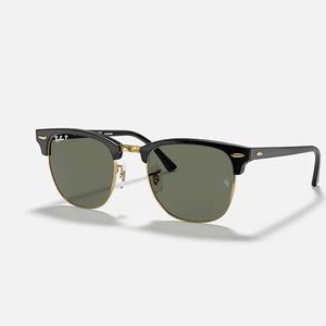 Rayban RB3016 901/58 Clubmaster Polarized Black/Green sunglasses